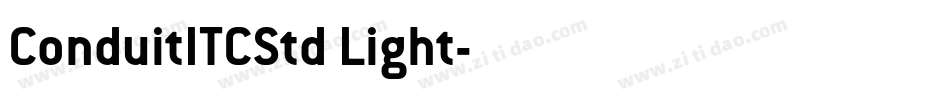 ConduitITCStd Light字体转换